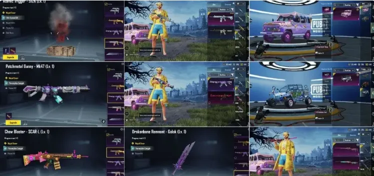 PGM553 Glacier M416 Lvl 4, Golok Lvl 4, Mythic Sets, RP A12/A14/A15 Maxed (G)